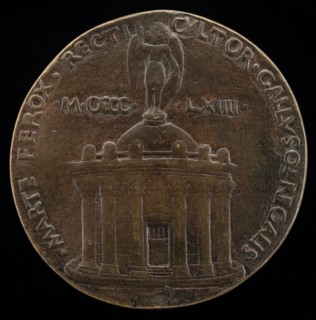 Temple Surmounted by Figure of Saint Michael [reverse], 1464.
