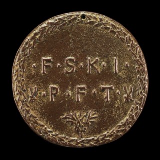 Initials of the Seven Virtues [reverse], c. 1440/1443.
