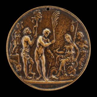 Allegorical Scene - Sacrifice to Diana, second half 15th century.