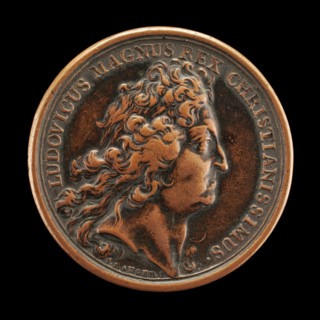 Louis XIV, 1638-1715, King of France 1643 [obverse], c. 1713.
