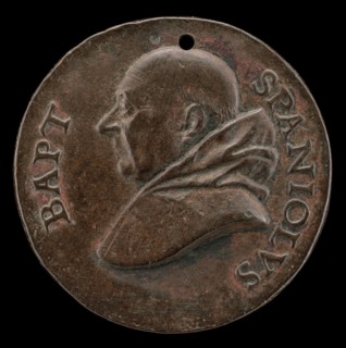 Battista Spagnoli of Mantua, 1447-1516, Carmelite Poet [obverse], c. 1513.