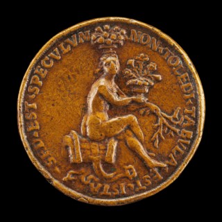 Woman Sitting on a Saddle [reverse], 1518.