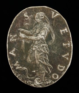 Gentleness Standing on a Serpent [reverse].