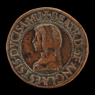 Beatrice d'Este, 1475-1497, Wife of Lodovico Maria Sforza 1491 [reverse], 1497.
