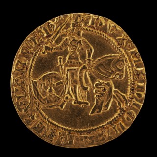 Francesco in Armor on Horseback, Wielding Sword [reverse], 16th century.