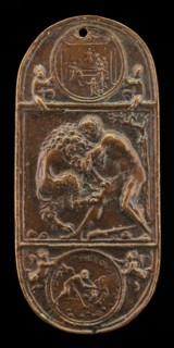 Hercules and the Nemean Lion, late 15th - early 16th century.