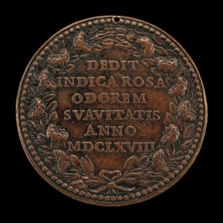 Beatification of Saint Rosa of Lima, 1586-1617, Beatified 1668, Canonized 1671 [reverse], 1668. Creator: Gaspare Morone Mola.