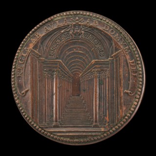 The Scala Regia at the Vatican [reverse], 1663.