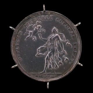 Venus and Cupid Bestowing Two Crowns [reverse], 1699.
