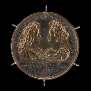 Emperor Joseph I and Princess Wilhelmina Amalia [obverse], 1699.