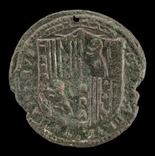 Crowned Shield of Arms [reverse], late 15th century.