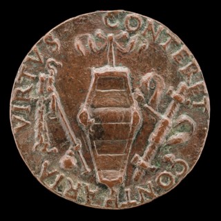Shield of Caraffa Arms [reverse], early 16th century.