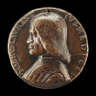 Lorenzo de' Medici, il Magnifico, 1449-1492 [obverse], c. 1490.