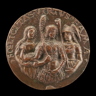 Felicity, Virtue, and Fame [reverse], c. 1490.