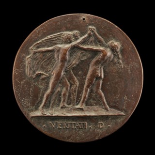 Truth Unveiled by Two Men [reverse], 1520s.