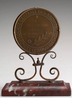 Inscription [reverse], designed 1843, awarded 1911.