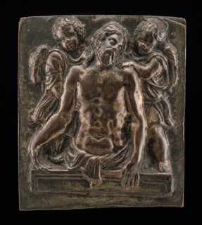 Christ's Body Held by Two Angels, 15th century.