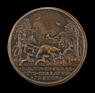 Boar Hunt [reverse], 1667/1682.
