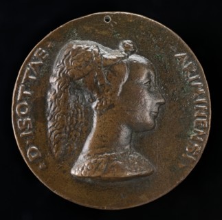 Isotta degli Atti, 1432/1433-1474, Mistress 1446, then Wife after 1453, of Sigismondo Malatesta [obverse], c. 1446.
