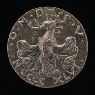 Shield, Helmet, Elephant-crest, and Mantling [reverse], 1446.