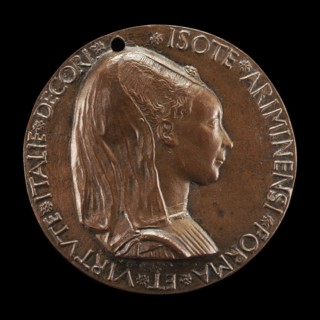 Isotta degli Atti, 1432/1433-1474, Mistress 1446, then Wife after 1453, of Sigismondo Malatesta [obverse], 1446.