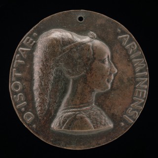 Isotta degli Atti, 1432/1433-1474, Mistress 1446, then Wife after 1453, of Sigismondo Malatesta [obverse], 1446.