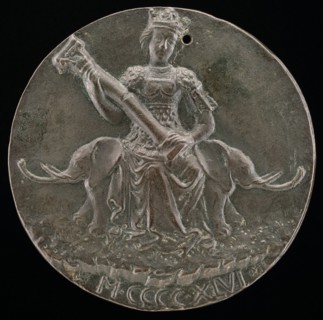Fortitude Holding a Broken Column [reverse], 1446.