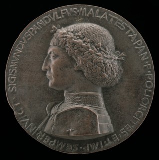 Sigismondo Pandolfo Malatesta, 1417-1468, Lord of Rimini and Fano [obverse], probably 1460/1468.