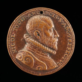 Niccolo Todini of Ancona, Captain of Castel Sant'Angelo, 1585-1591 [obverse], 1585/1590.