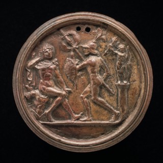 A Warrior and a Sleeping Youth, late 15th - early 16th century.