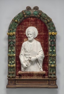 Saint Peter, c. 1900/1925 (figure); c. 1550 (framing garland).