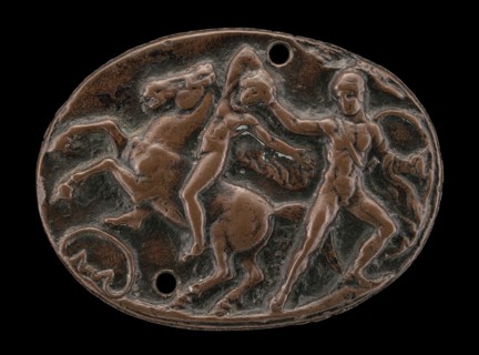 A Warrior Fighting a Horseman, 15th century. After the Antique.