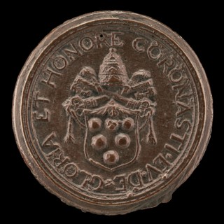 Shield with the Medici Arms, Surmounted by the Papal Tiara and Crossed Keys [reverse], c. 1513/1515.
