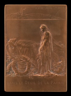 France Mourning the President of the Republic [reverse], 1894.