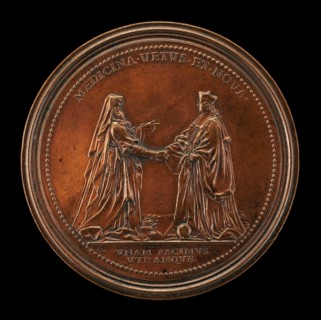 Hippocrates and Dr. John Freind [reverse], 1728.