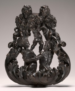 Door Knocker with Nereid, Triton, and Putti, c. 1550.
