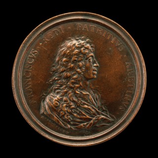 Francesco Redi, 1626-1697, Physician and Scientist [obverse], 1684.