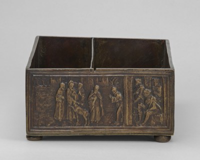 Two Scenes from the Life of Saint Simeon of Polirone: The Miracle of the Stag (vignette) and The King of León...