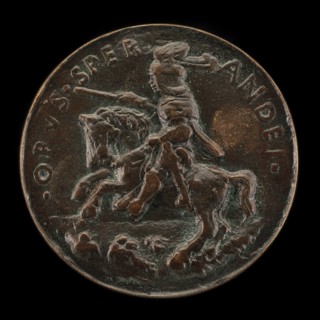 Giovanni II Bentivoglio Mounted in Armor with Captain's Baton [reverse].
