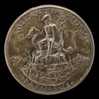 Mercury Seated on a Dragon [reverse], c. 1478.