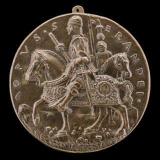 Giovanni II Bentivoglio and Squire [reverse], probably c. 1478/1482.
