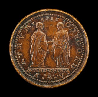 Mula and Another Man Joining Hands [reverse], 1538.