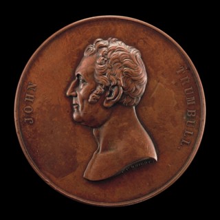 John Trumbull, 1756-1843, Painter [obverse], 1849.
