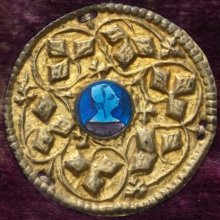 Costume Ornament with Profile Portrait, c. 1380/1400.