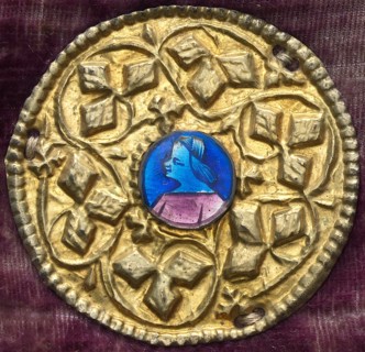 Costume Ornament with Profile Portrait, c. 1380/1400.