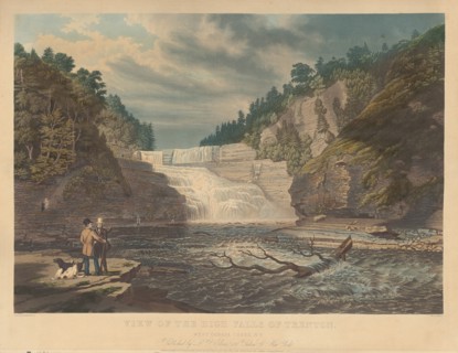 View of the High Falls of Trenton: West Canada Creek, N.Y., published 1835.