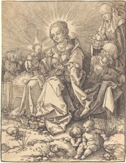 The Holy Family on a Grassy Bench, 1526.