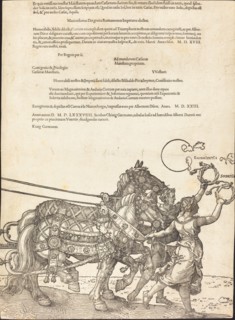 The Triumphal Chariot of Maximilian I (The Great Triumphal Car) [plate 8 of 8], 1523 (Latin ed.).