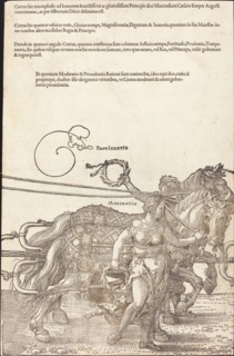 The Triumphal Chariot of Maximilian I (The Great Triumphal Car) [plate 3 of 8], 1523 (Latin ed.).