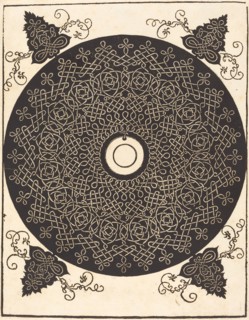 The Third Knot (with a black circle on a white medallion), probably 1506/1507.